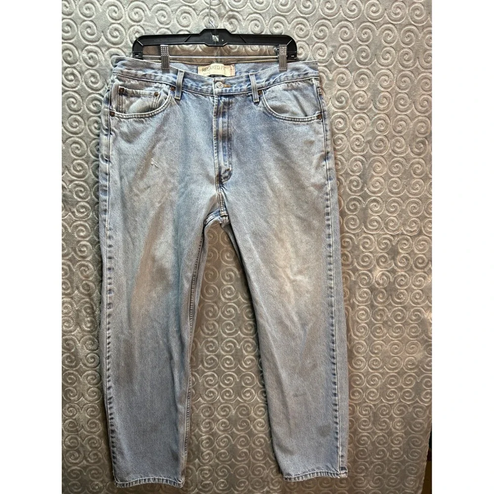 Levi Strauss & Co 550 Relaxed Fit Jeans Mens W36 L32 Light Wash‎ Denim